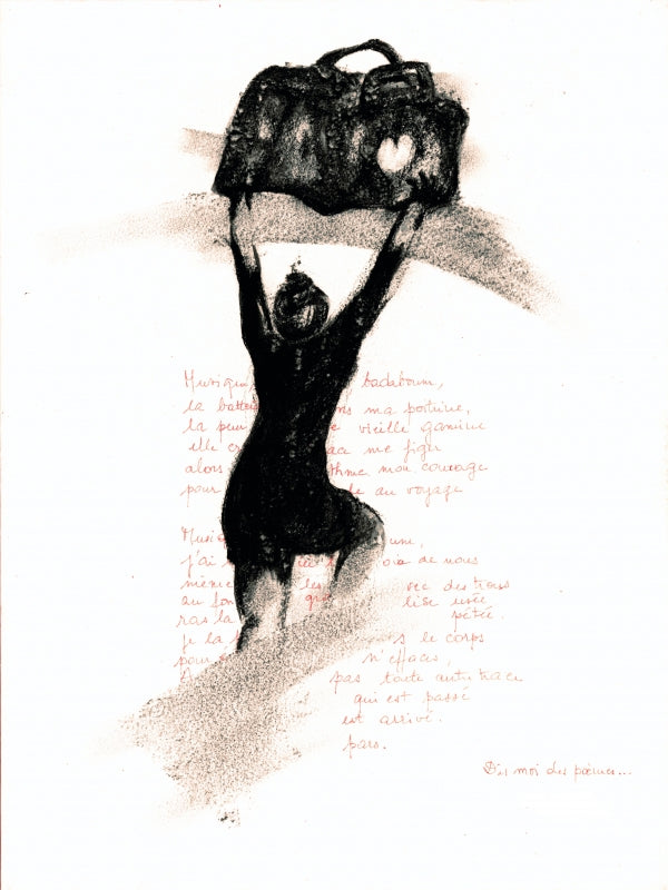 Je pars...N°12 - Estampe numérotée/25