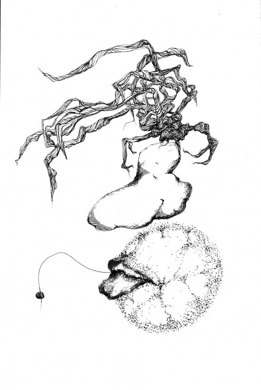 Née nue femme N°4 - Estampe numérotée /20